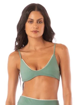 Maaji Shamrock Green Creta Bralette Bikini Top