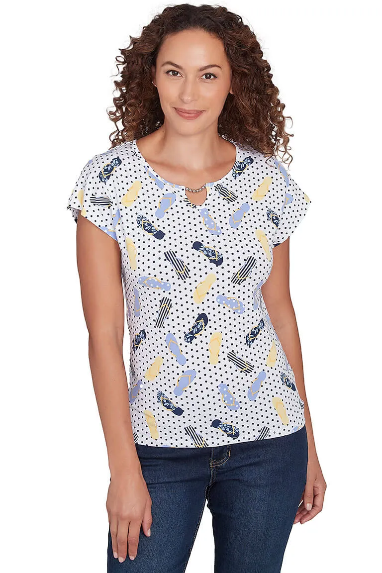 Making Waves Flip Flop Top