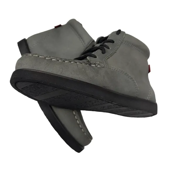 Marc Joseph | NIB Gramercy Grey Nubuck Leather Preppy High Top Bootie Boy's 11.5