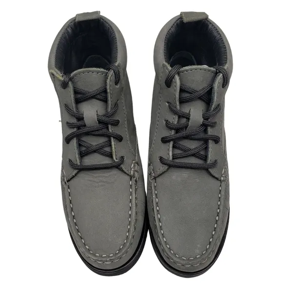 Marc Joseph | NIB Gramercy Grey Nubuck Leather Preppy High Top Bootie Boy's 11.5