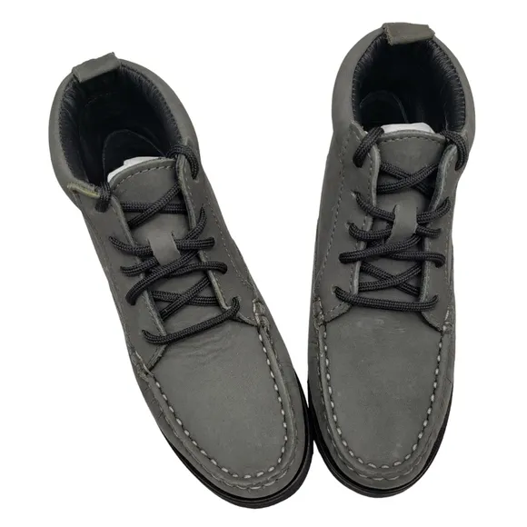 Marc Joseph | NIB Gramercy Grey Nubuck Leather Preppy High Top Bootie Boy's 11.5