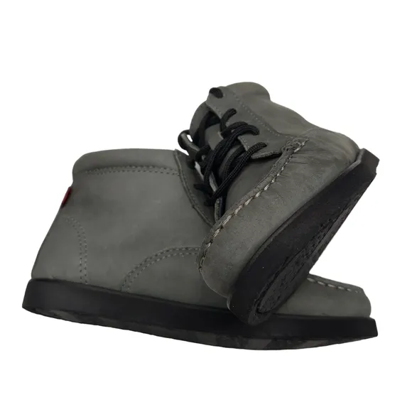 Marc Joseph | NIB Gramercy Grey Nubuck Leather Preppy High Top Bootie Boy's 11.5