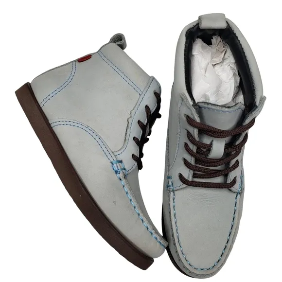 Marc Joseph | NIB Gramercy Light Grey Nubuck Leather High Top Bootie Boy's 10.5