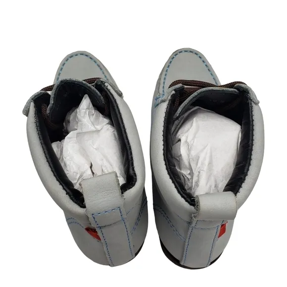 Marc Joseph | NIB Gramercy Light Grey Nubuck Leather High Top Bootie Boy's 10.5