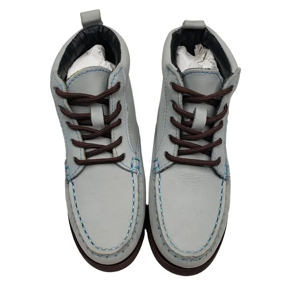 Marc Joseph | NIB Gramercy Light Grey Nubuck Leather High Top Bootie Boy's 10.5