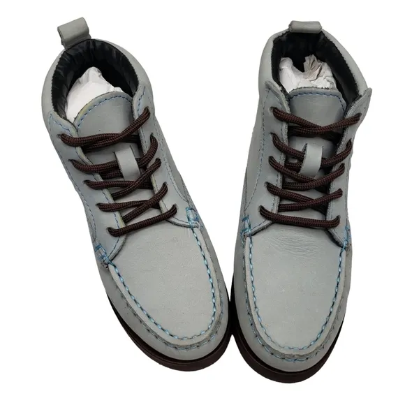 Marc Joseph | NIB Gramercy Light Grey Nubuck Leather High Top Bootie Boy's 10.5