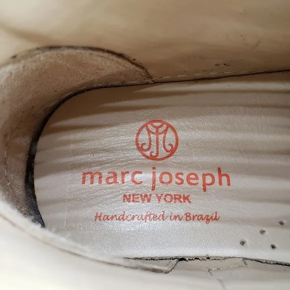 Marc Joseph | NIB Houston Bootie Navy Napa Preppy Leather Lace Up Boots Boy's 2