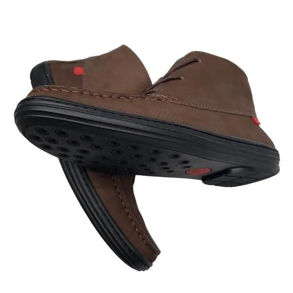Marc Joseph | NIB West Houston Bootie Brown Nobuck Lace Up Leather Boots Boy 4.5