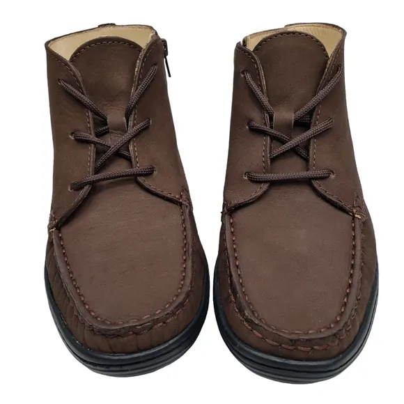Marc Joseph | NIB West Houston Bootie Brown Nobuck Lace Up Leather Boots Boy 4.5