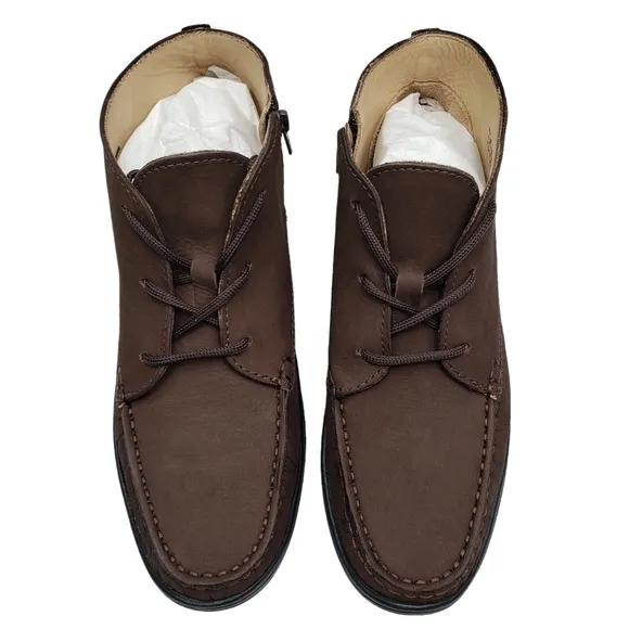 Marc Joseph | NIB West Houston Bootie Brown Nobuck Lace Up Leather Boots Boy 4.5