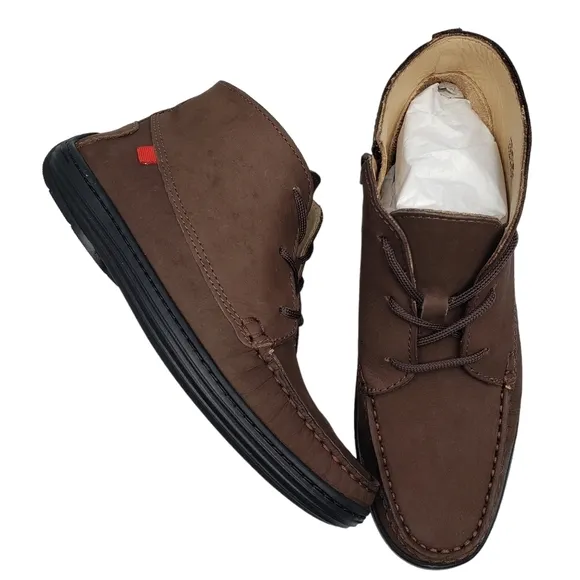Marc Joseph | NIB West Houston Bootie Brown Nobuck Lace Up Leather Boots Boy 4.5