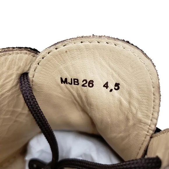 Marc Joseph | NIB West Houston Bootie Brown Nobuck Lace Up Leather Boots Boy 4.5