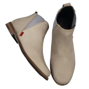 Marc Joseph | NIB Williamsburg Bootie Light Grey Nubuck Chic Leather Girl's 11.5
