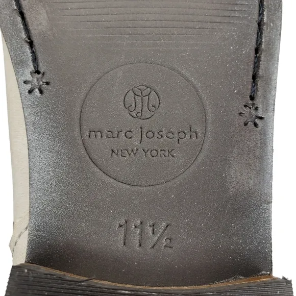 Marc Joseph | NIB Williamsburg Bootie Light Grey Nubuck Chic Leather Girl's 11.5