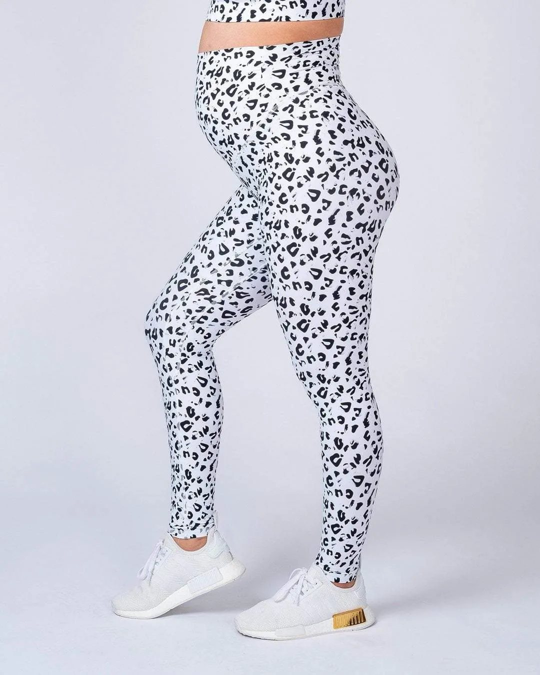 Maternity Leggings - Snow Leopard