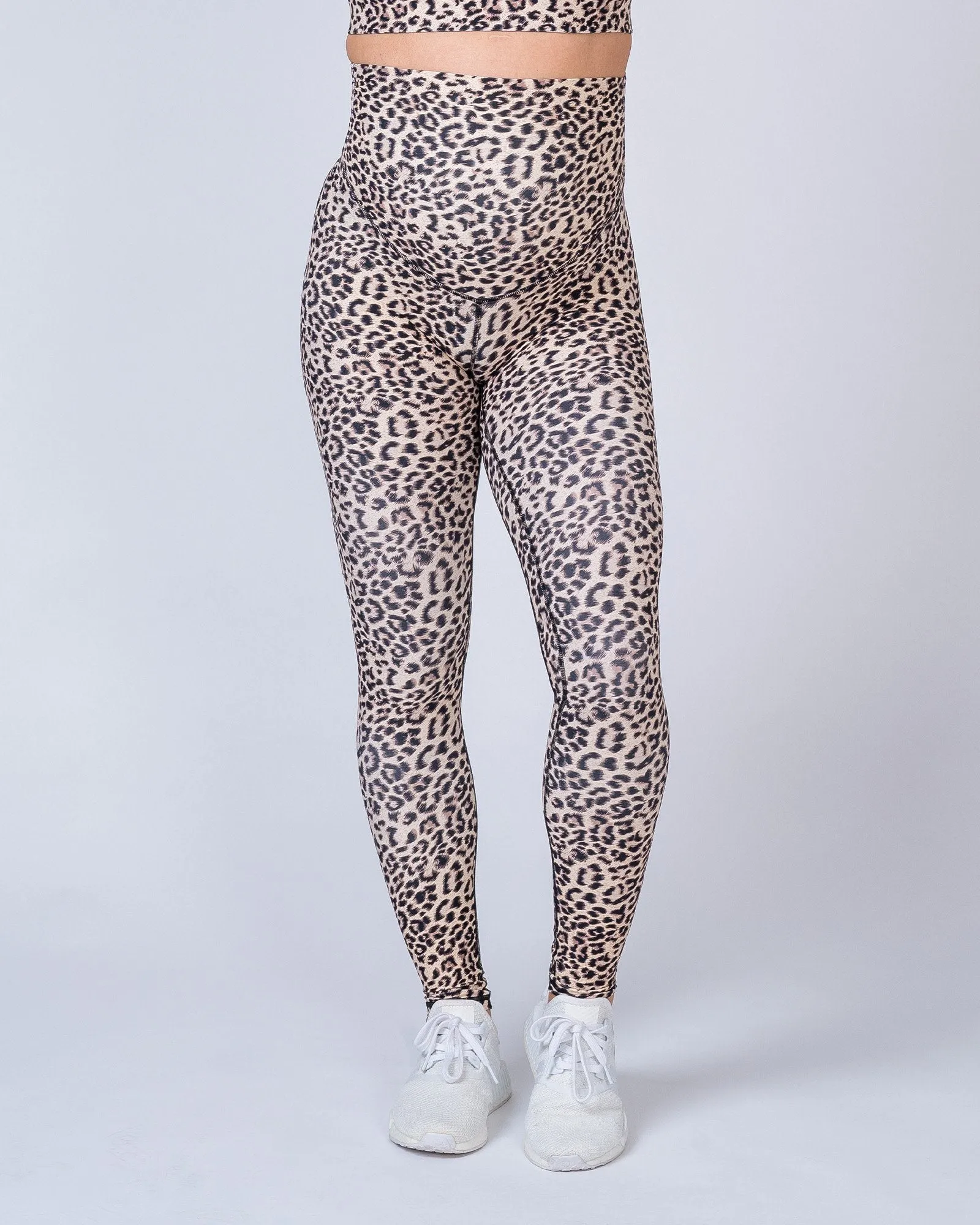 Maternity Leggings - Yellow Leopard