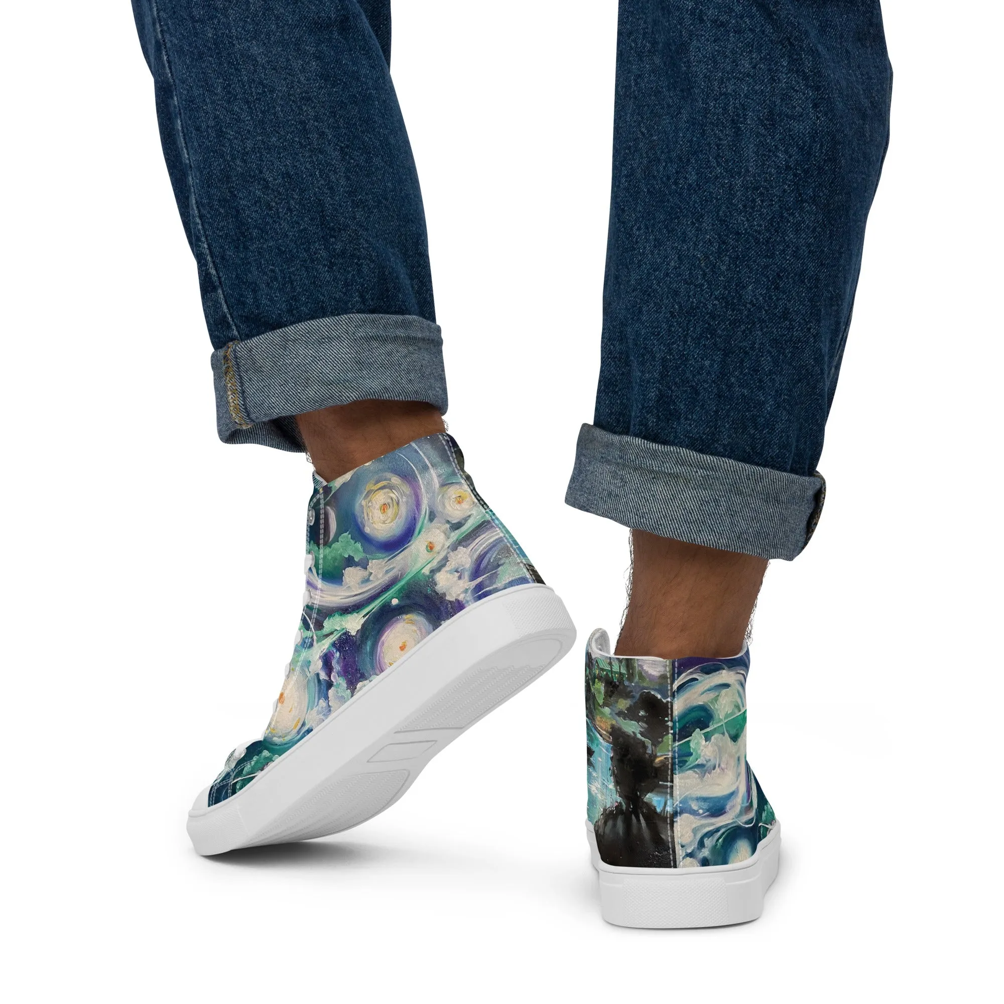 Men’s high top canvas shoes