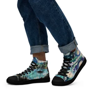 Men’s high top canvas shoes