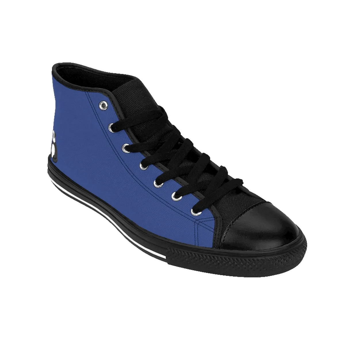 Men's Panda Blue High-top Sneakers