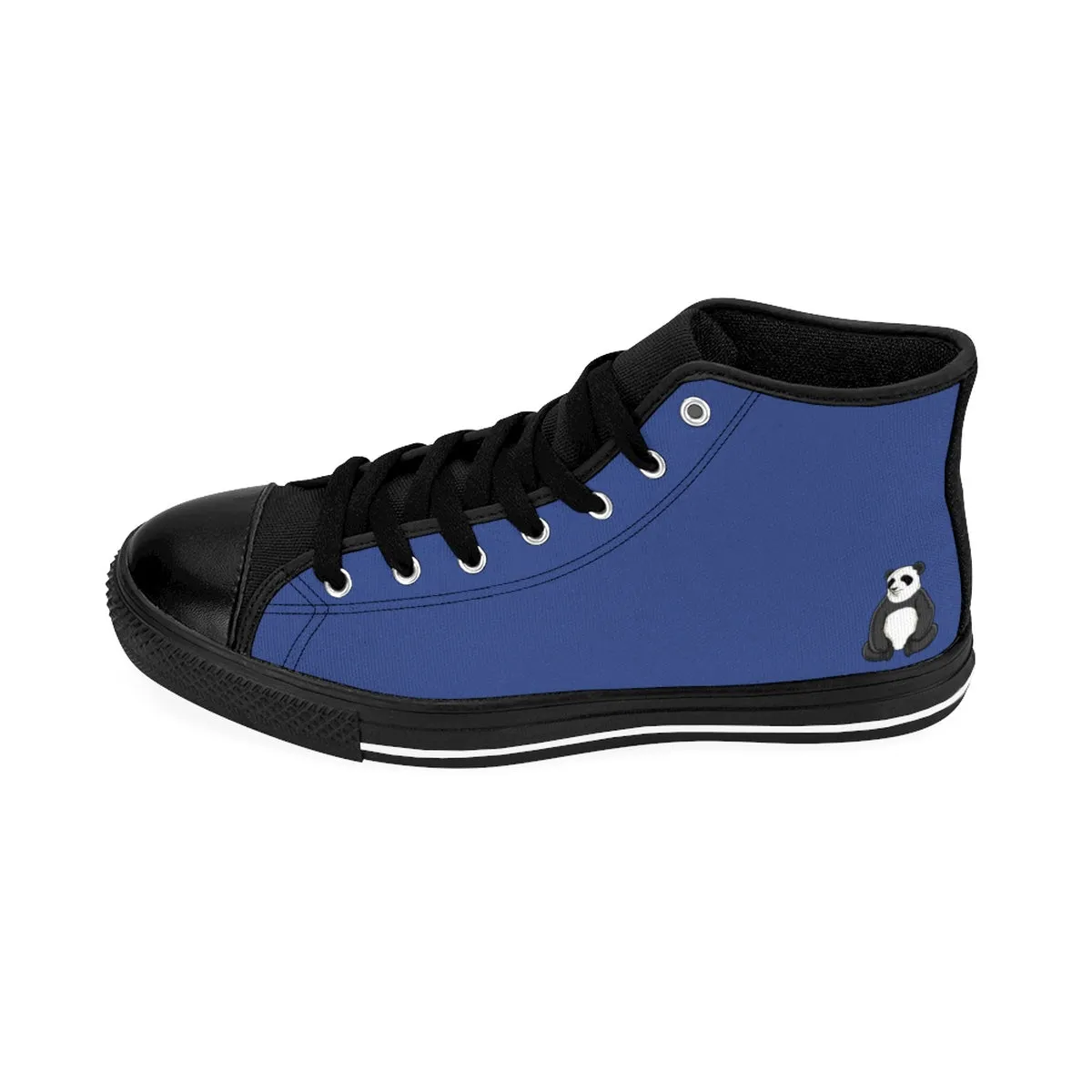 Men's Panda Blue High-top Sneakers