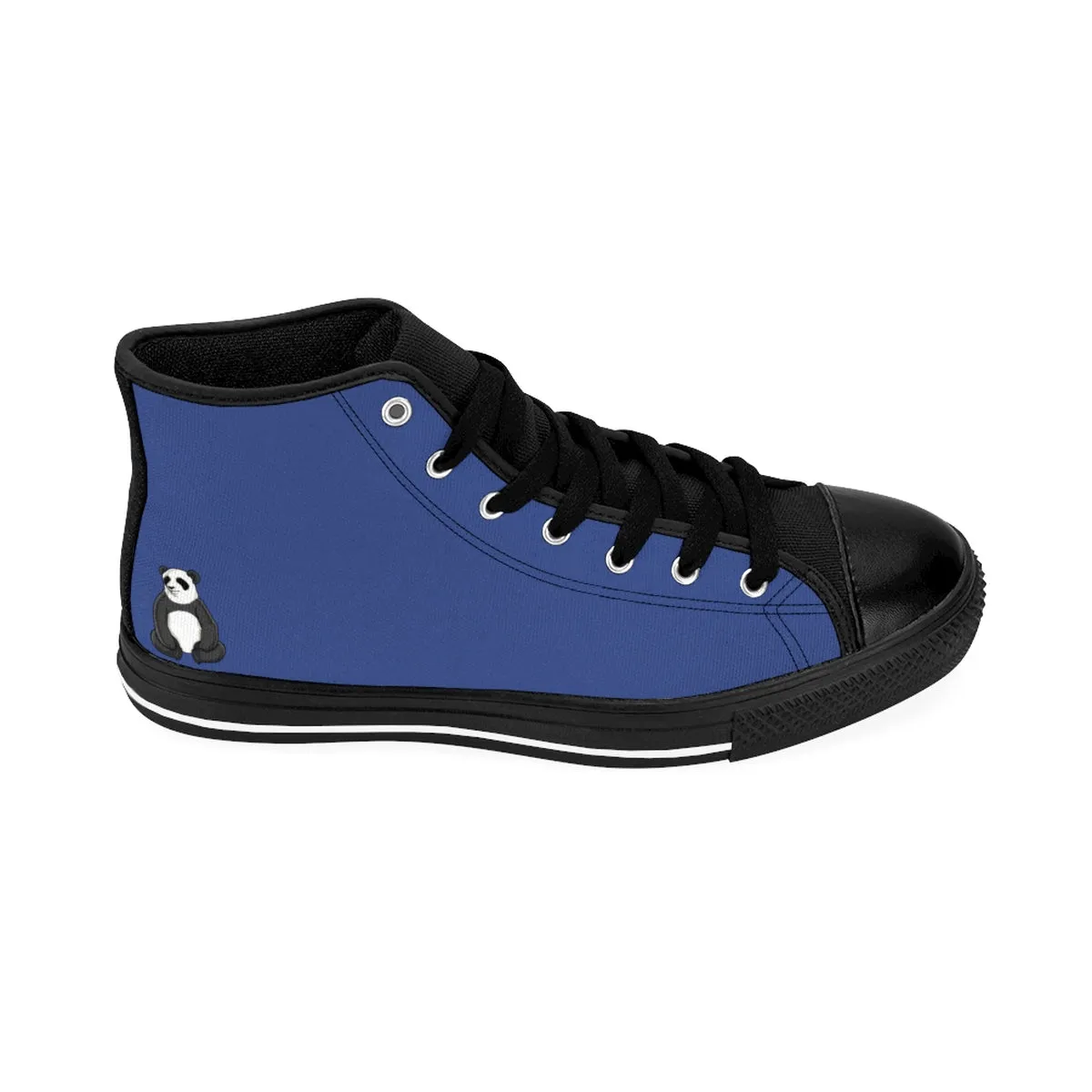 Men's Panda Blue High-top Sneakers