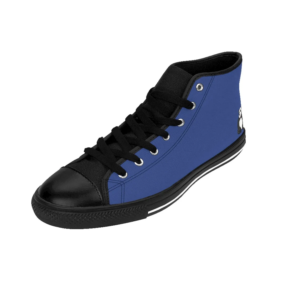 Men's Panda Blue High-top Sneakers