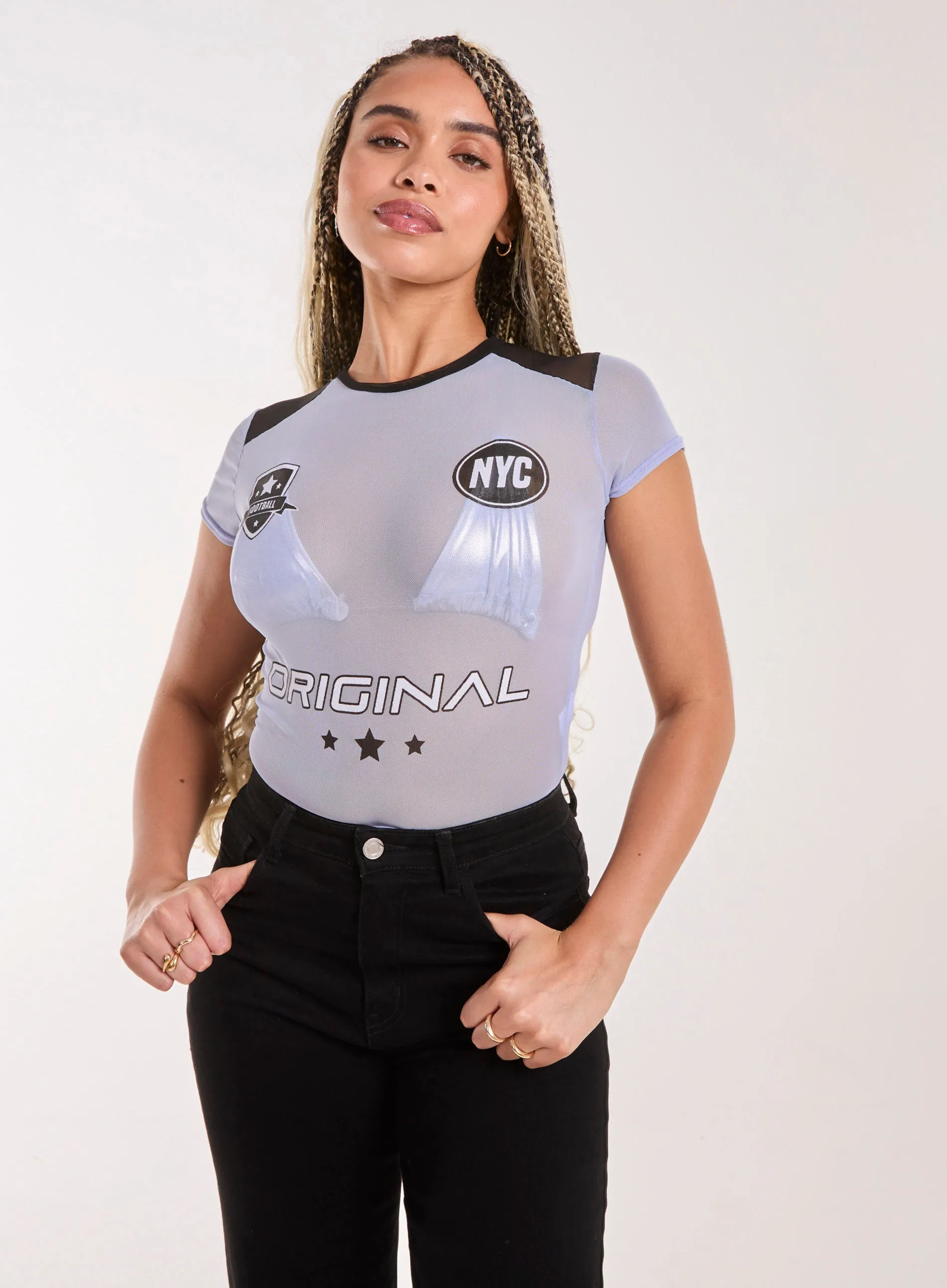 Mesh Sports Crop Top