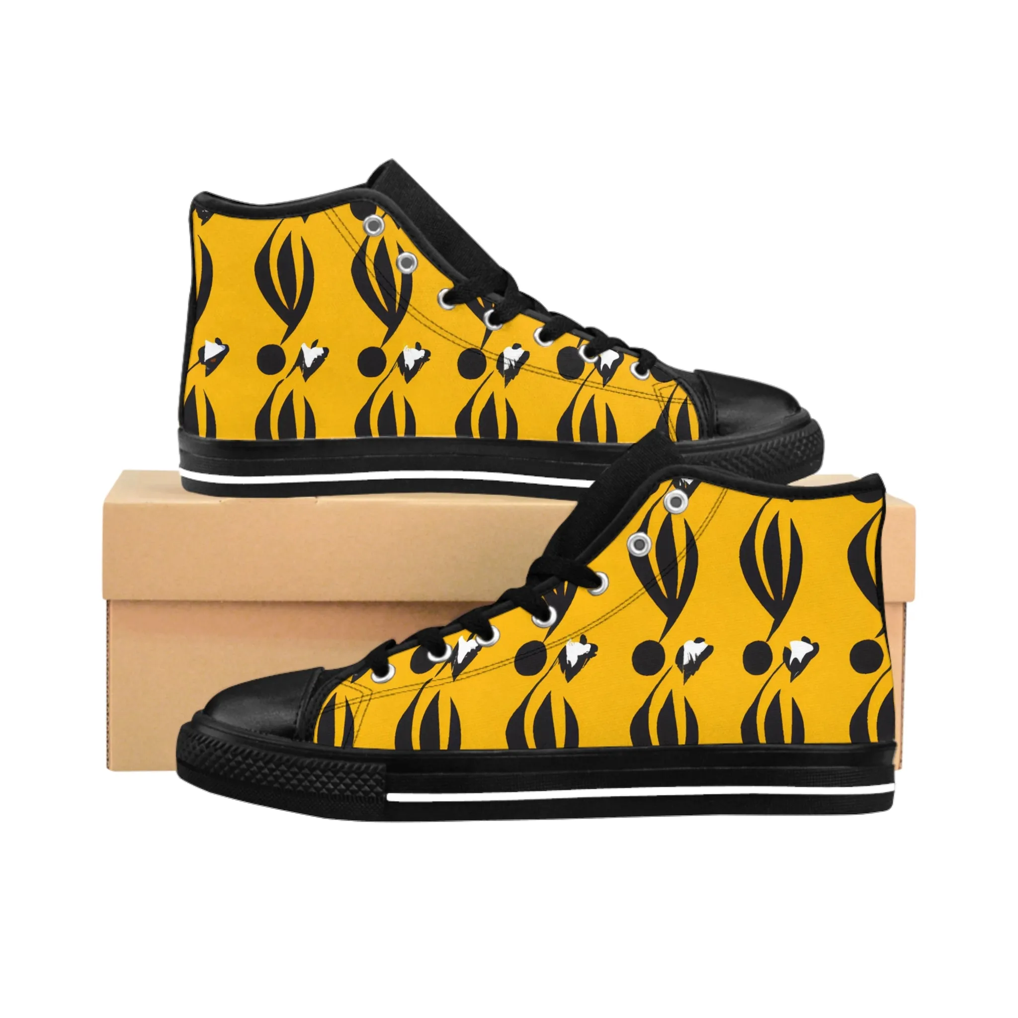 Metriqué Edmundo - Women's Classic HIgh-Top Sneakers