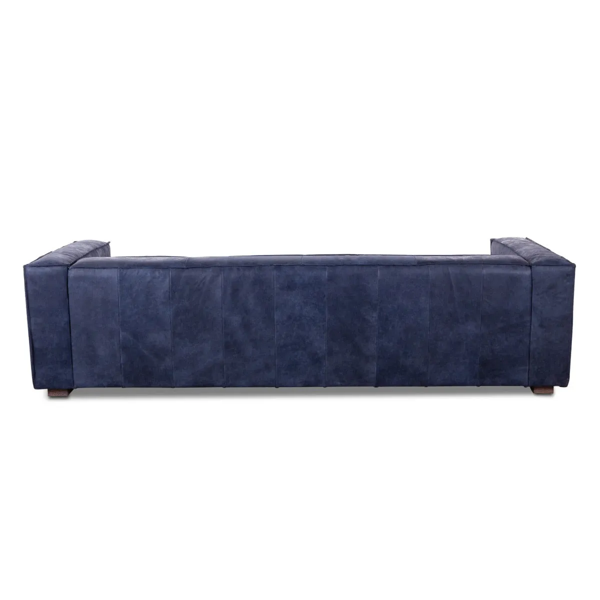 Milano Blue Leather Sofa