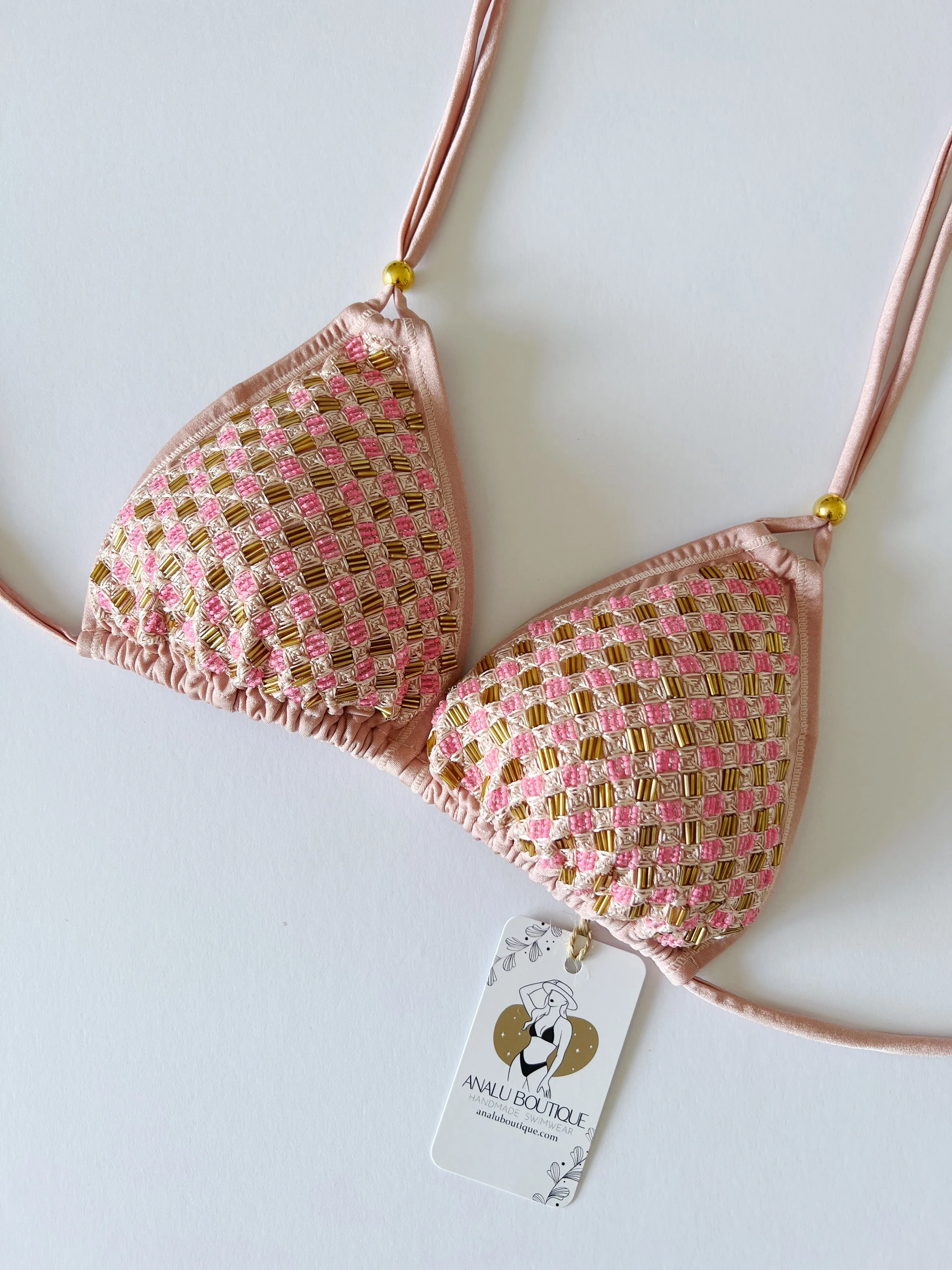 Mix & Match Beaded Colombian Bikini Tops
