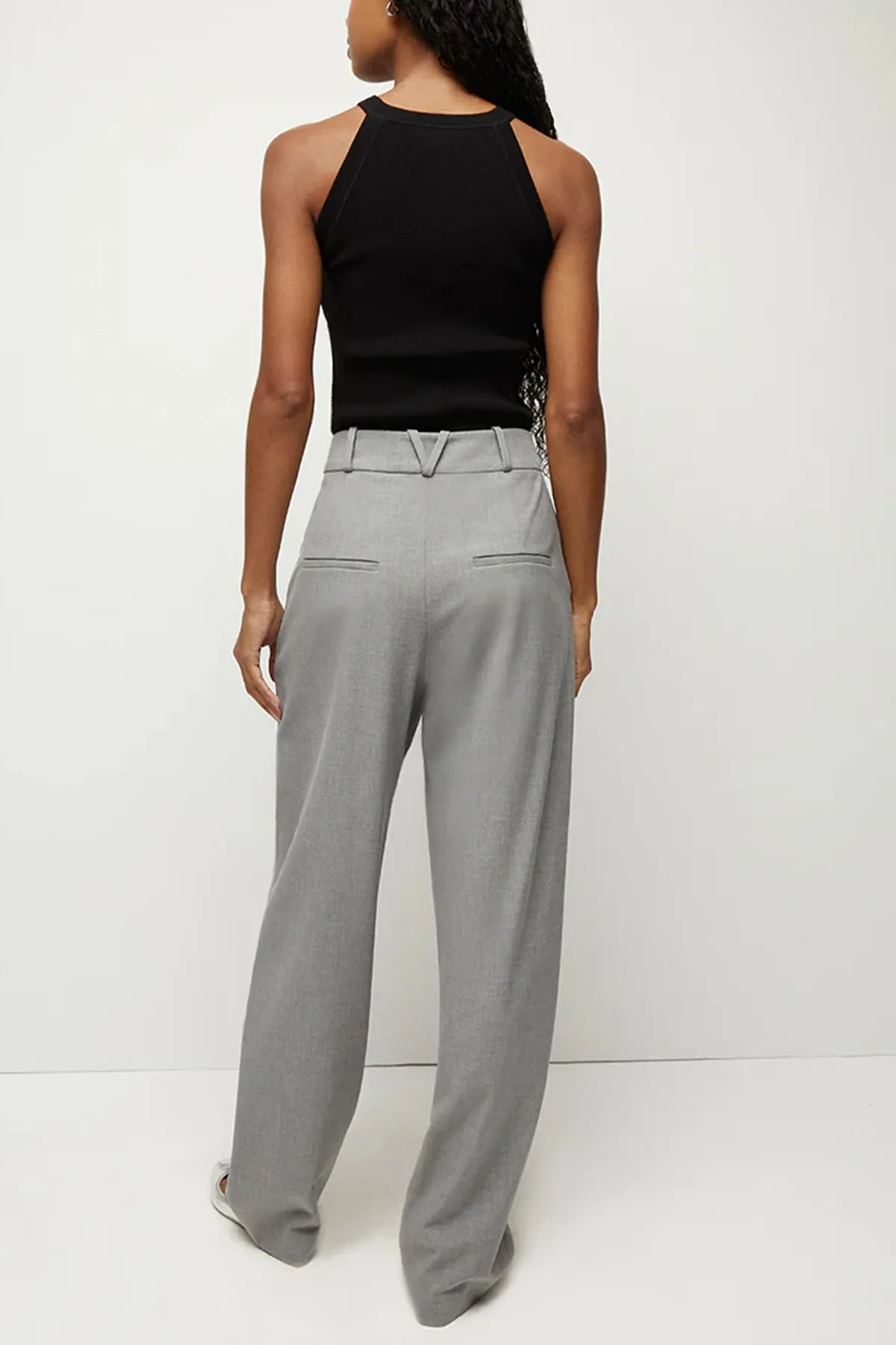 Moulin Ribbed-Knit Top in Black