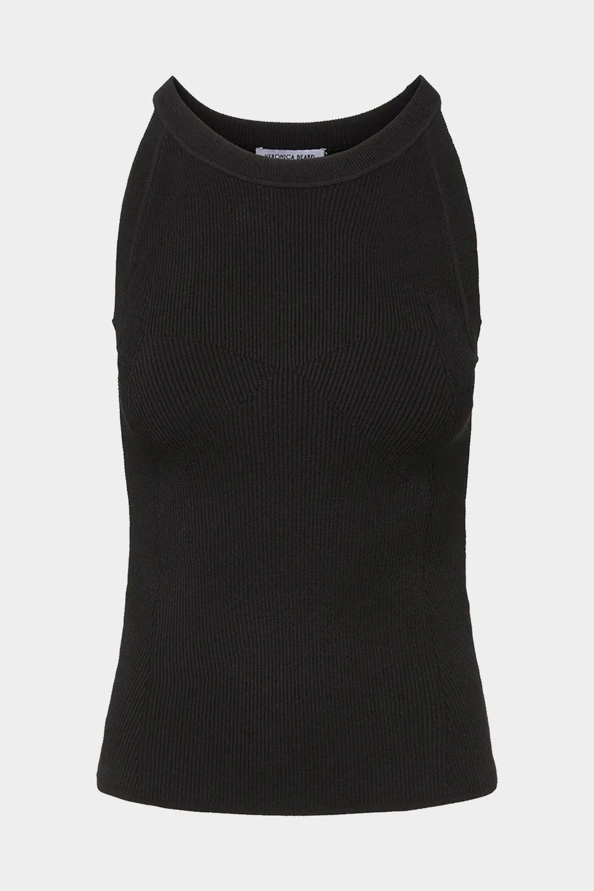 Moulin Ribbed-Knit Top in Black