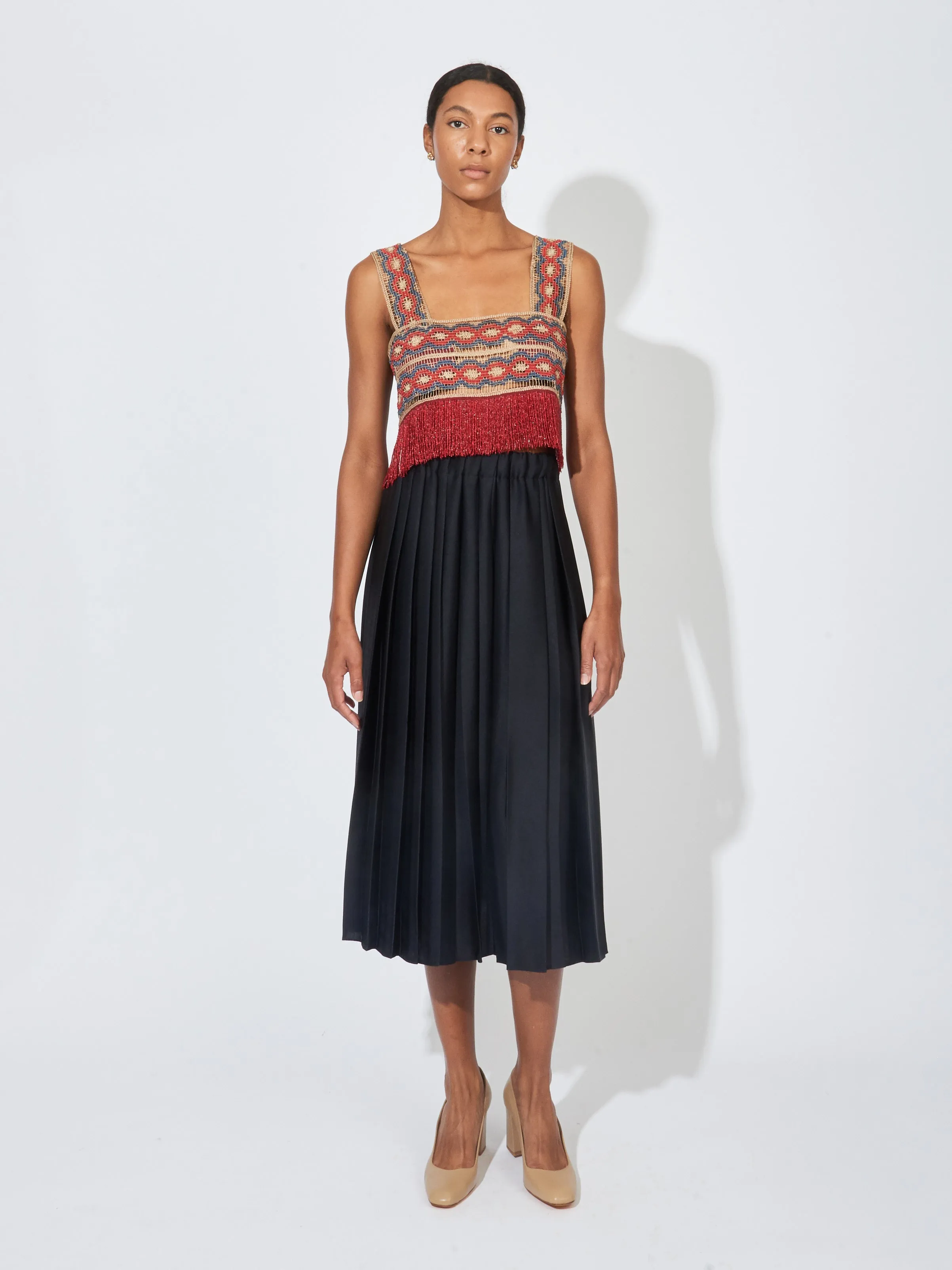 Multi Poulin Fringe Top