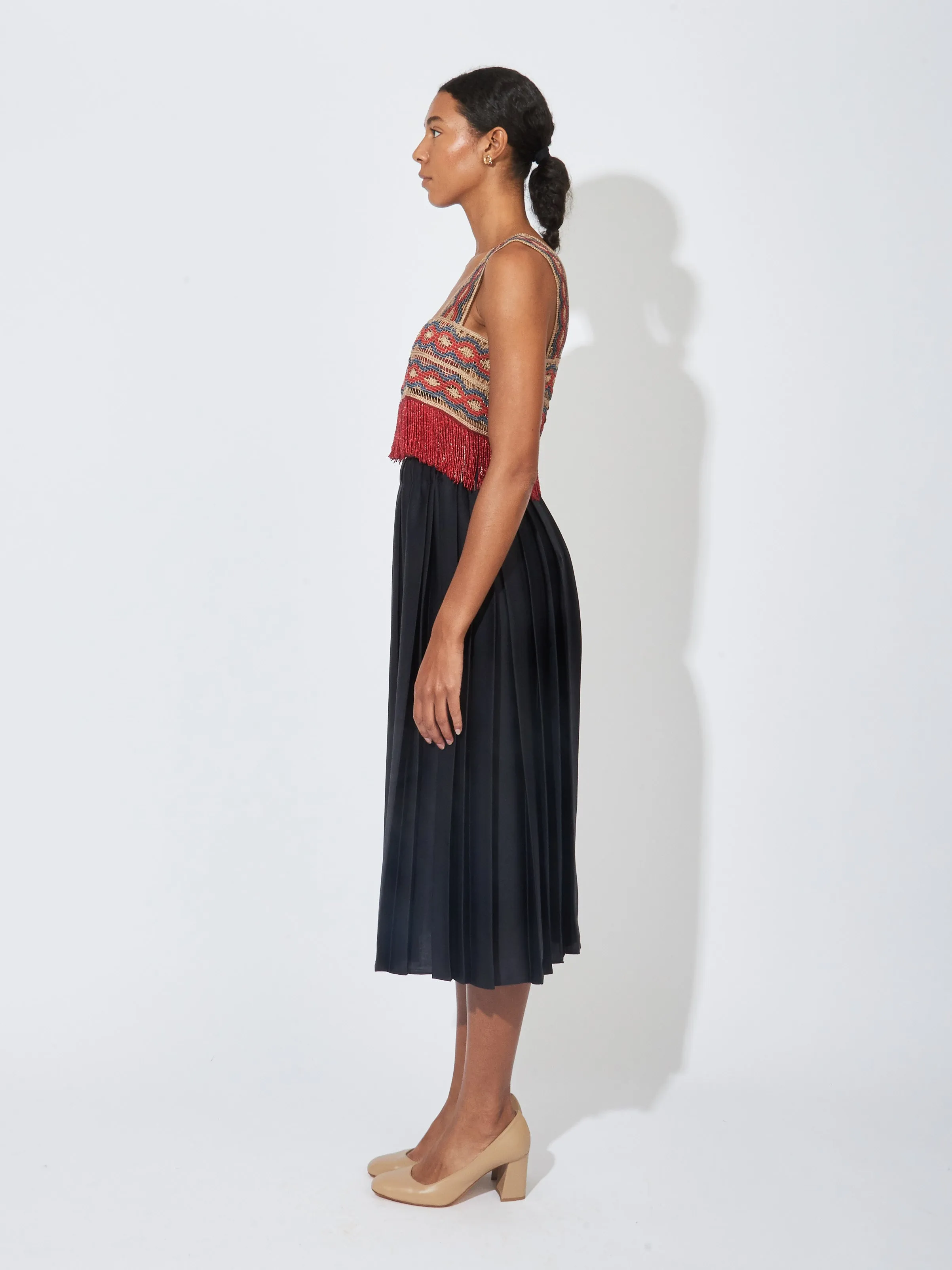 Multi Poulin Fringe Top