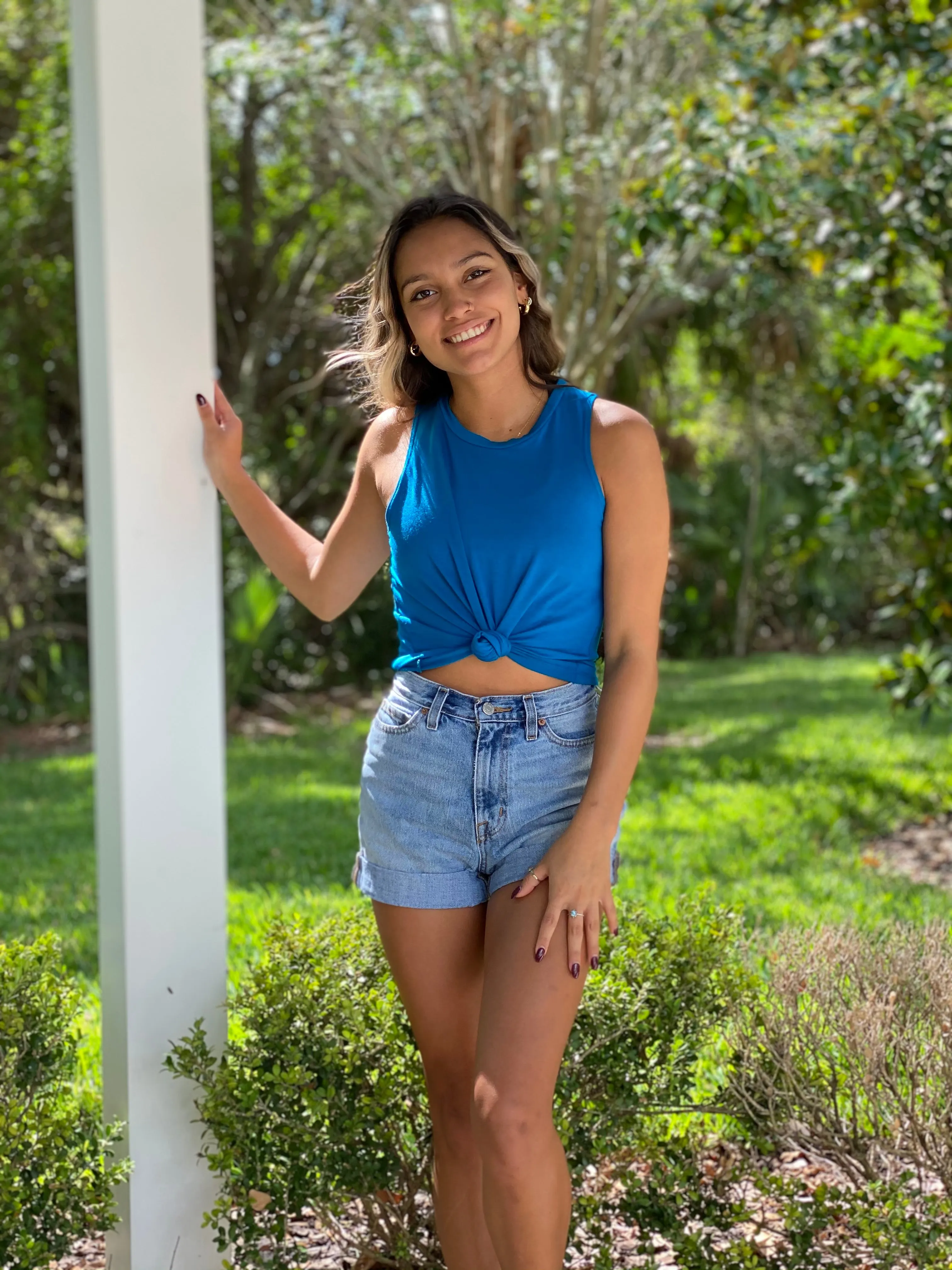 Mykonos Blue Dream Crop Top