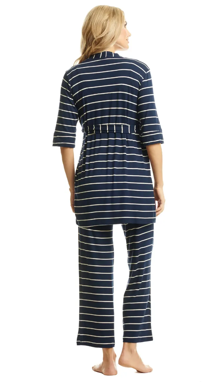 Navy Stripe Analise 5-Piece PJ Set
