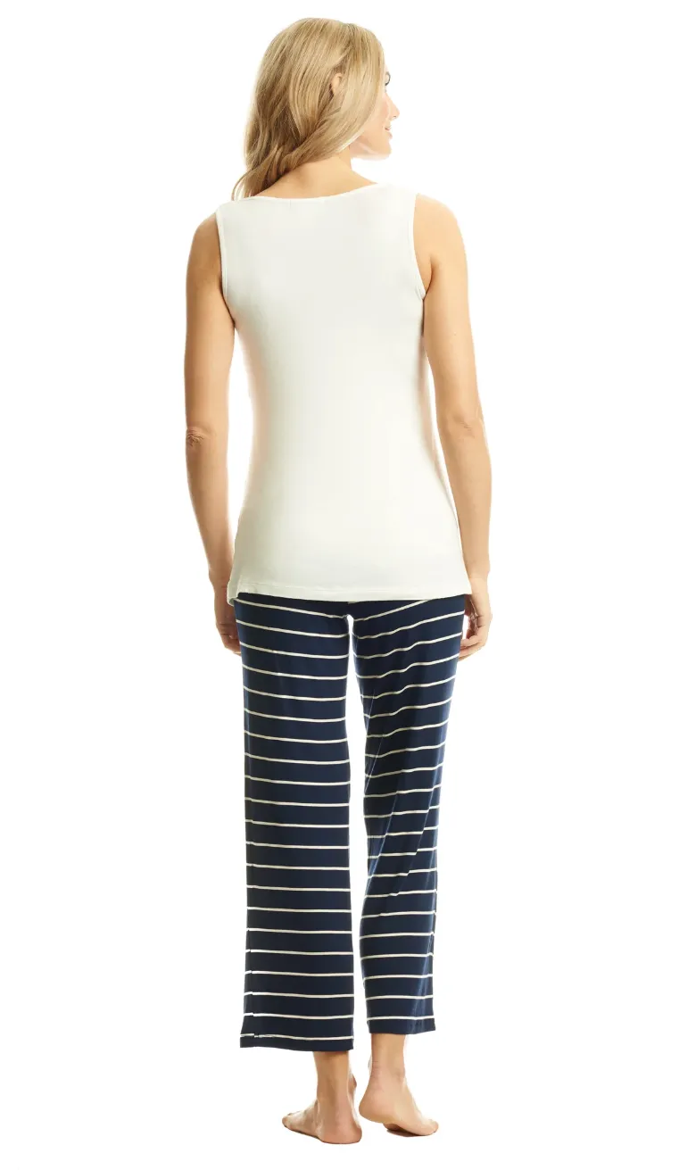 Navy Stripe Analise 5-Piece PJ Set