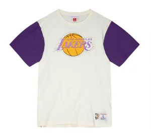 NBA LAKERS COLOR BLOCKED S/S TEE