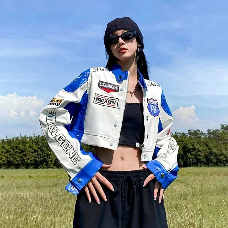New with tags! Supermade Vintage Cropped Bomber Jacket in ultra soft Faux Leather, Sz M! Retails 88US 