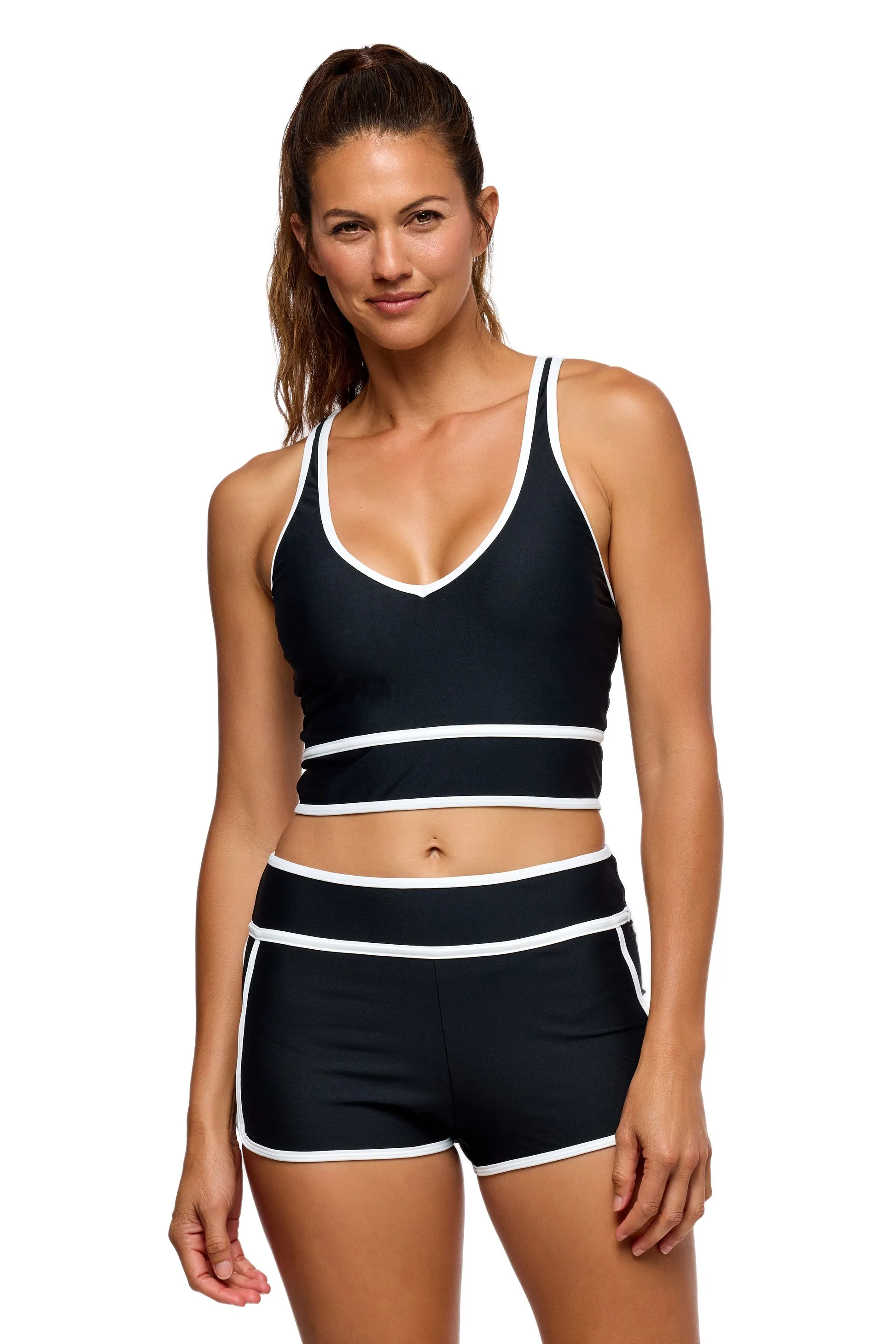 Next On The Run V-neck Crop