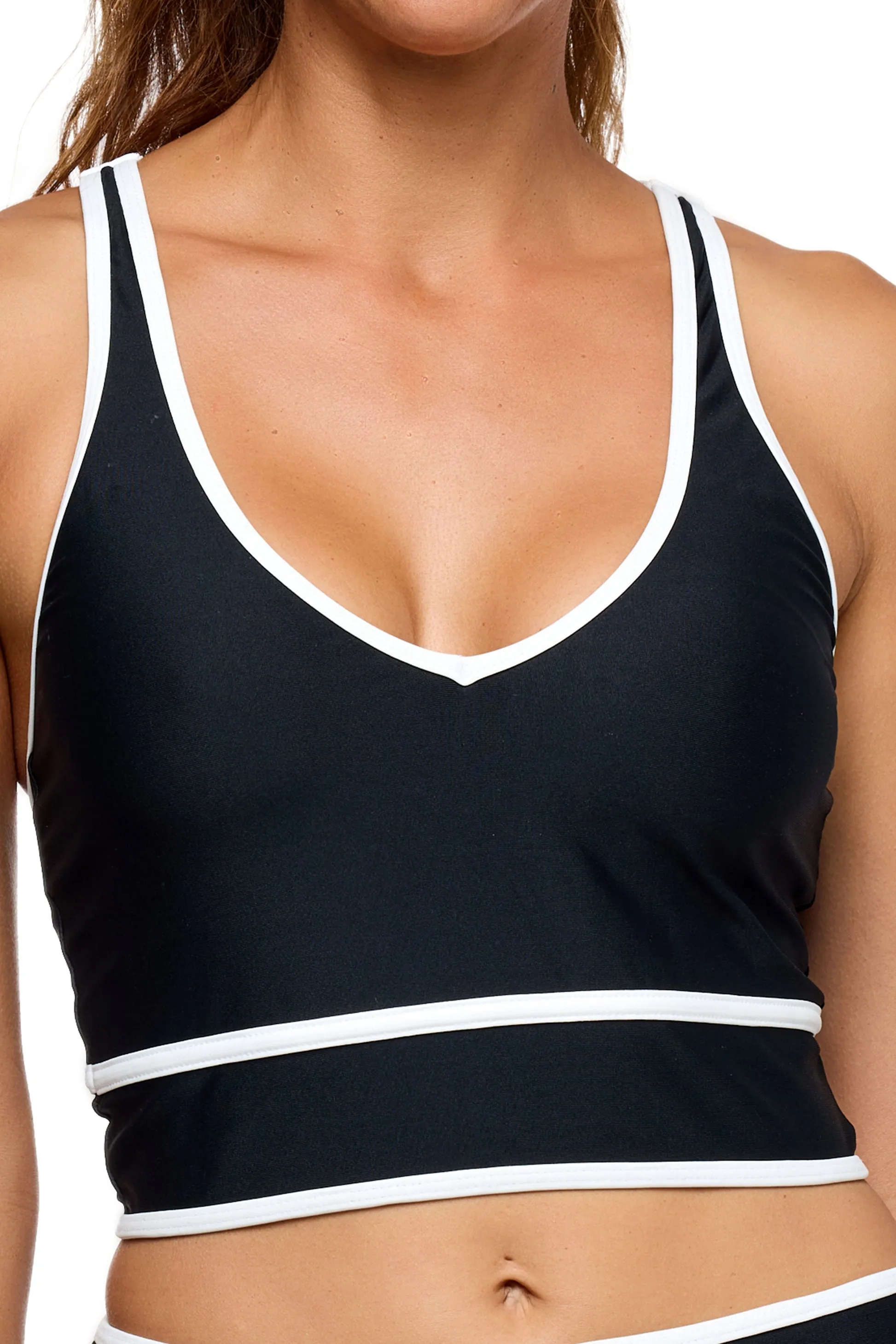 Next On The Run V-neck Crop