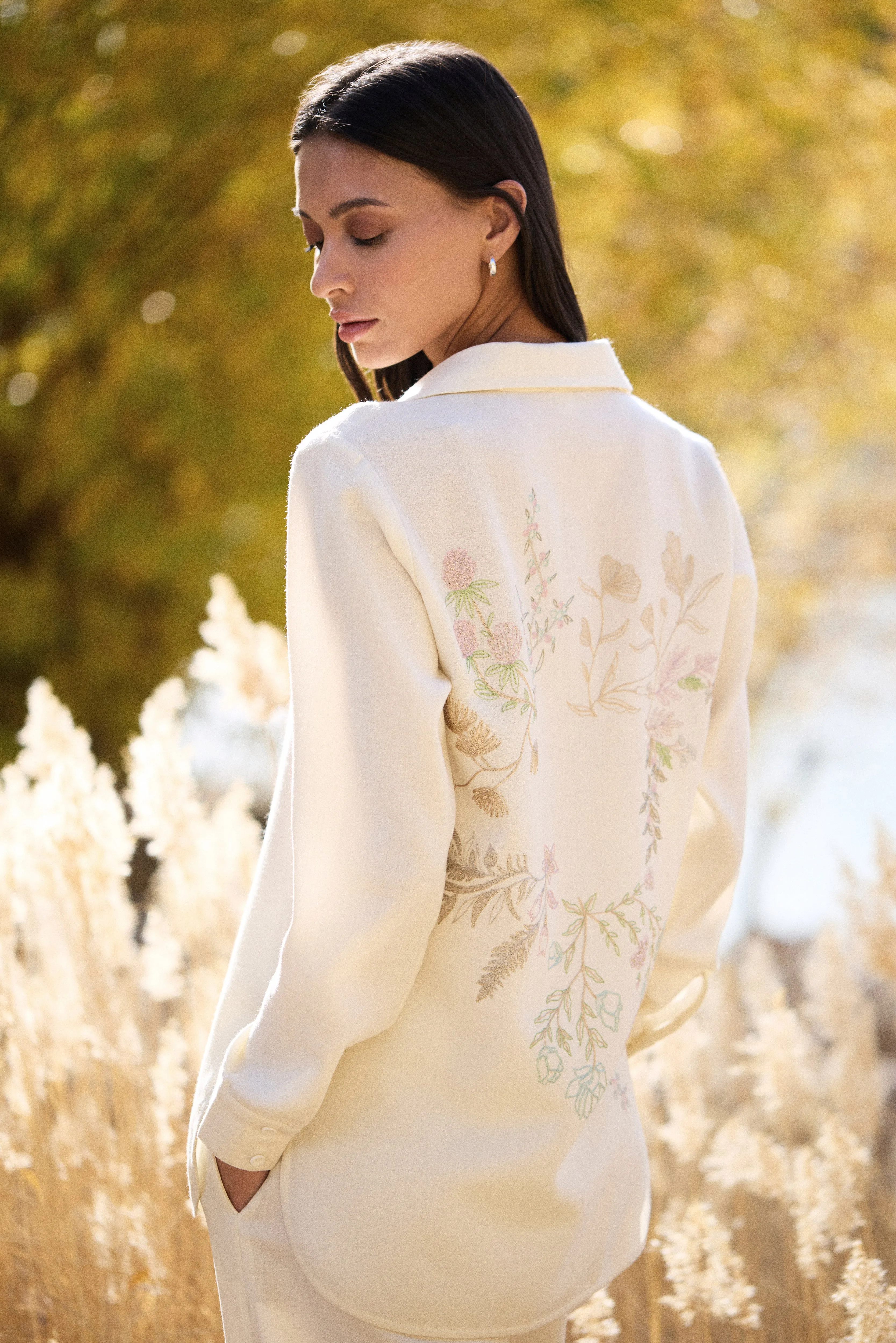 Nyoma Woollen Shirt (Pastels & Ivory)