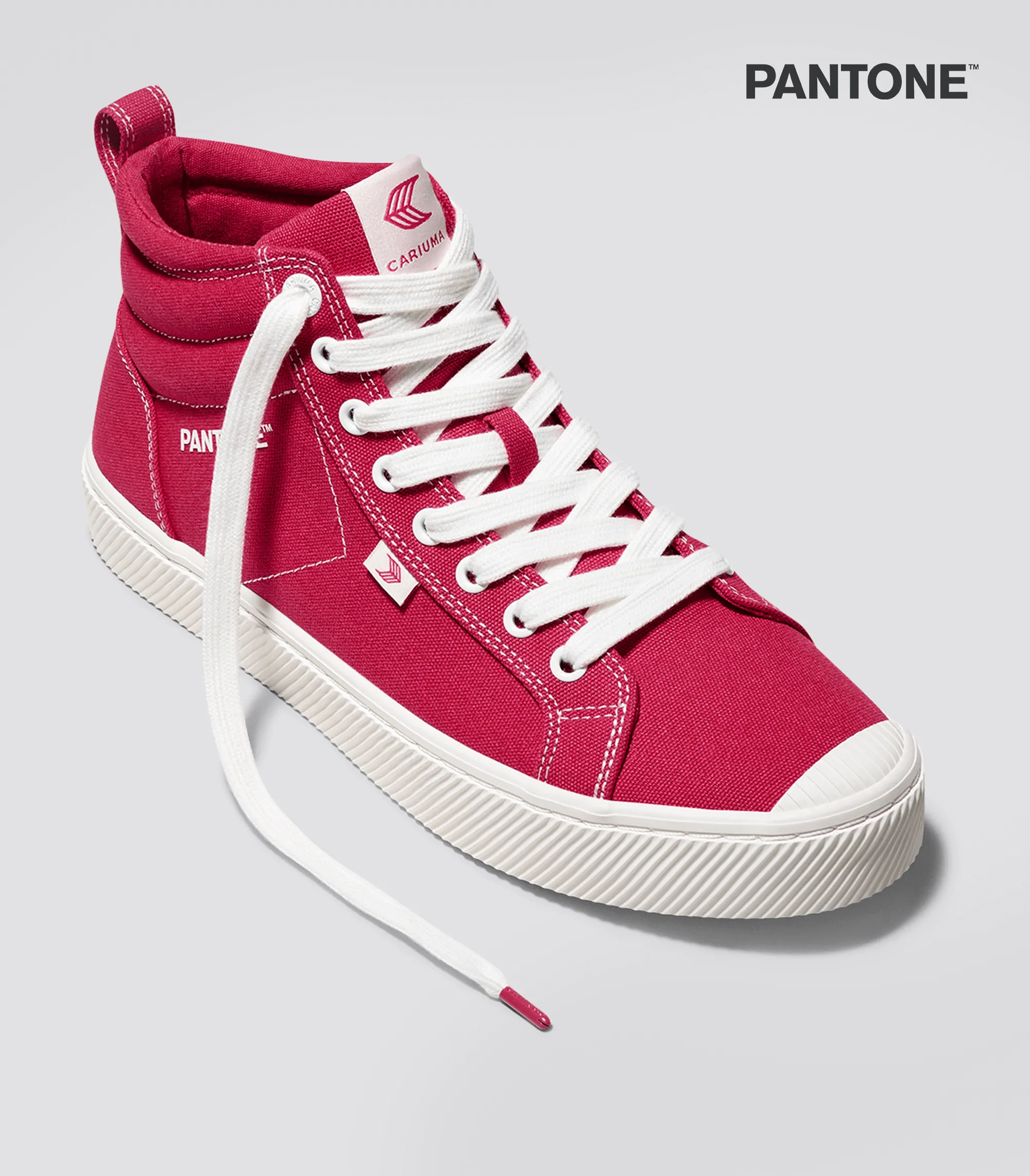 OCA High Pantone Viva Magenta Canvas Contrast Thread Sneaker Men
