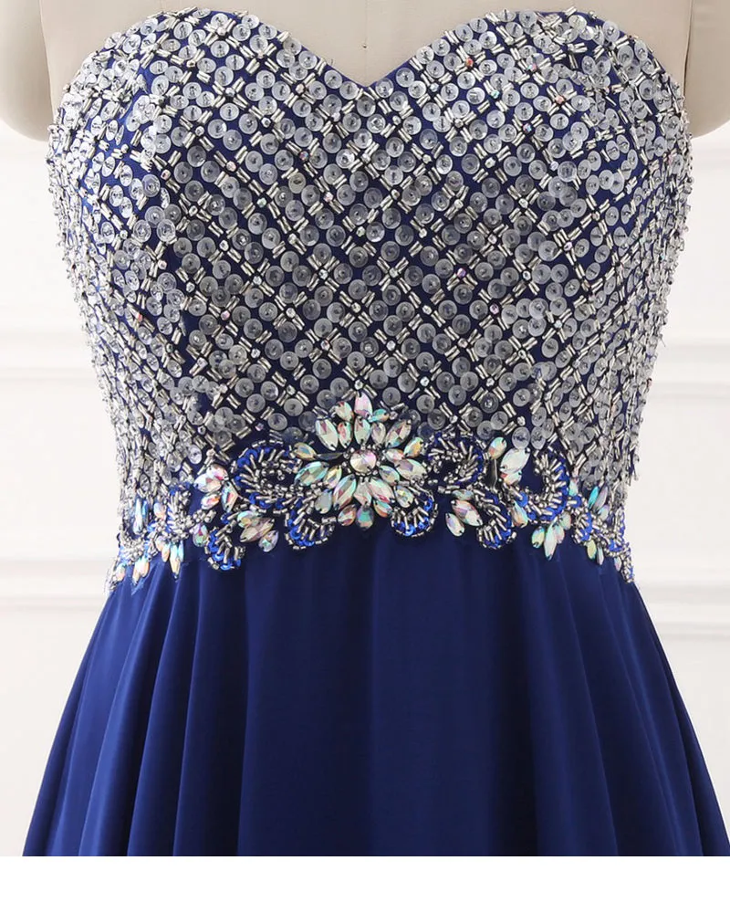 Off the Shoulder Sequins Prom Dress