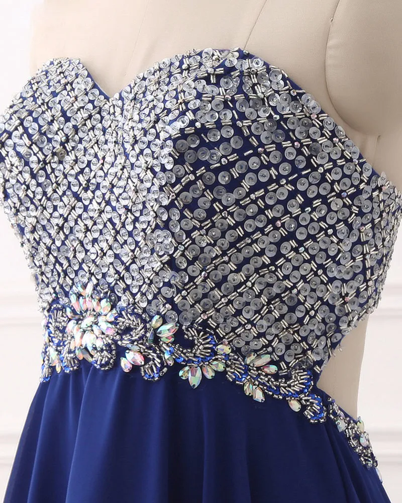 Off the Shoulder Sequins Prom Dress