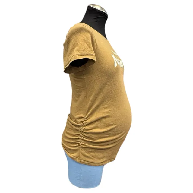 Old Navy Brown Maternity Tee Size M