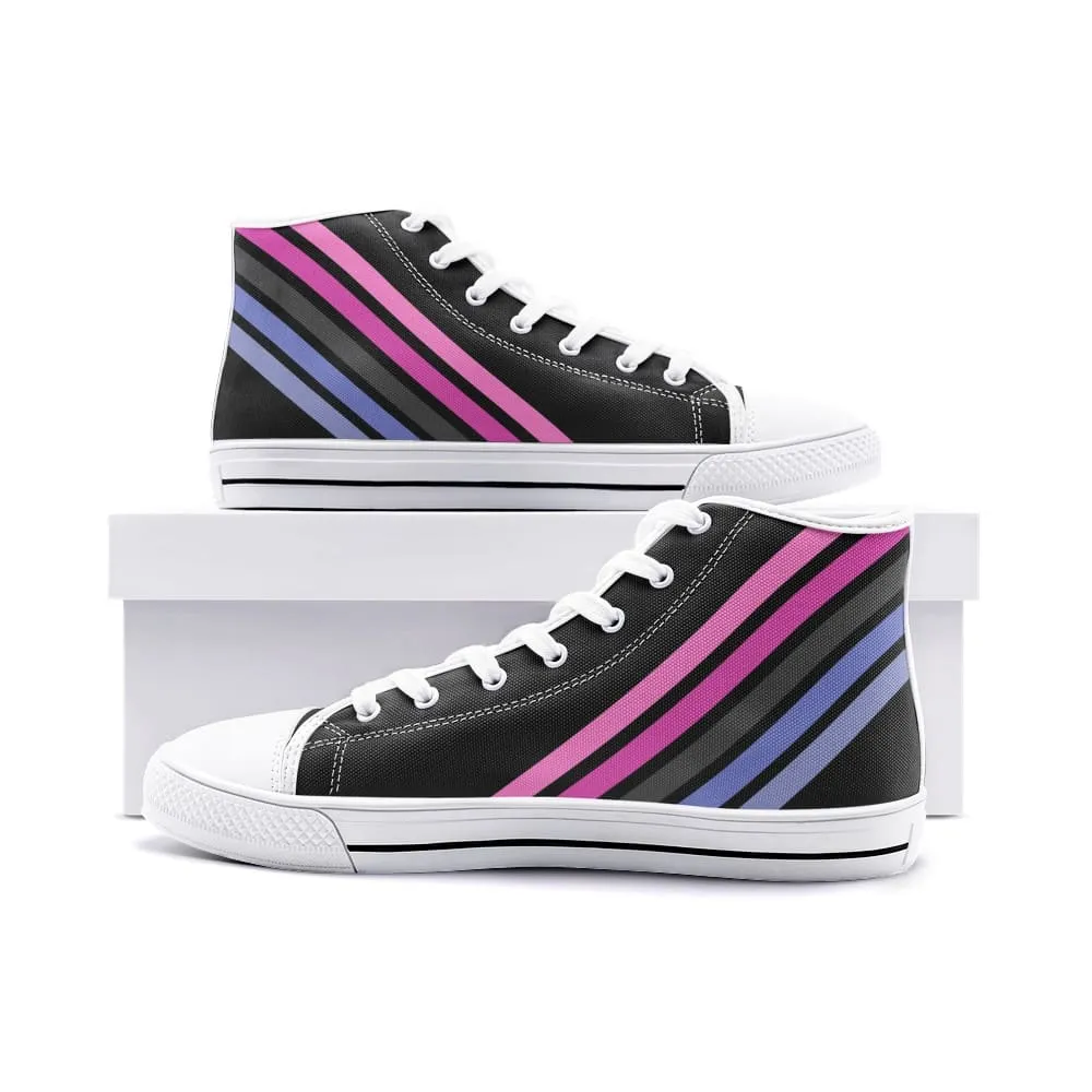 Omnisexual high top sneakers
