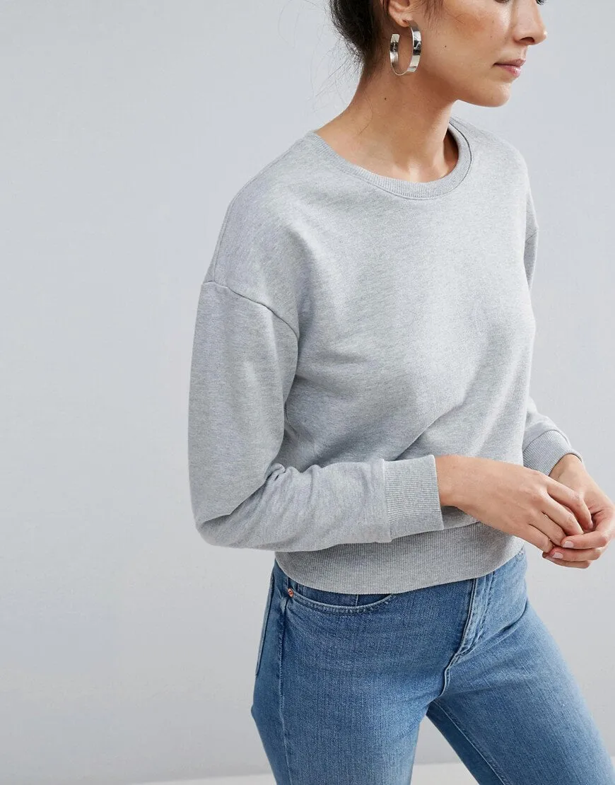 Oversized Cropped Sweatshirt