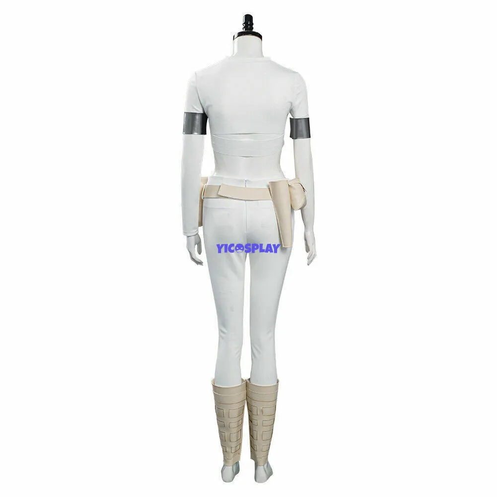 Padme Amidala White Ripped Outfit Halloween Suit Cosplay Costume