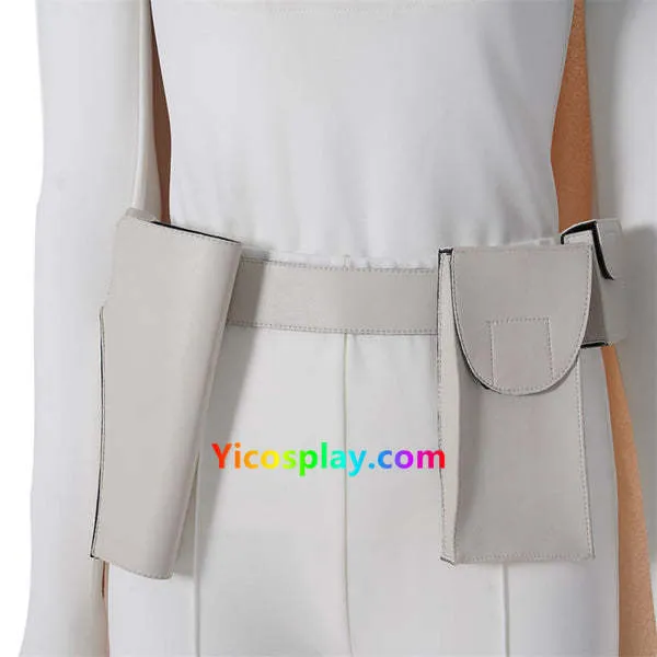 Padme Costume Amidala Clone Wars White Battle Outfit for Adults